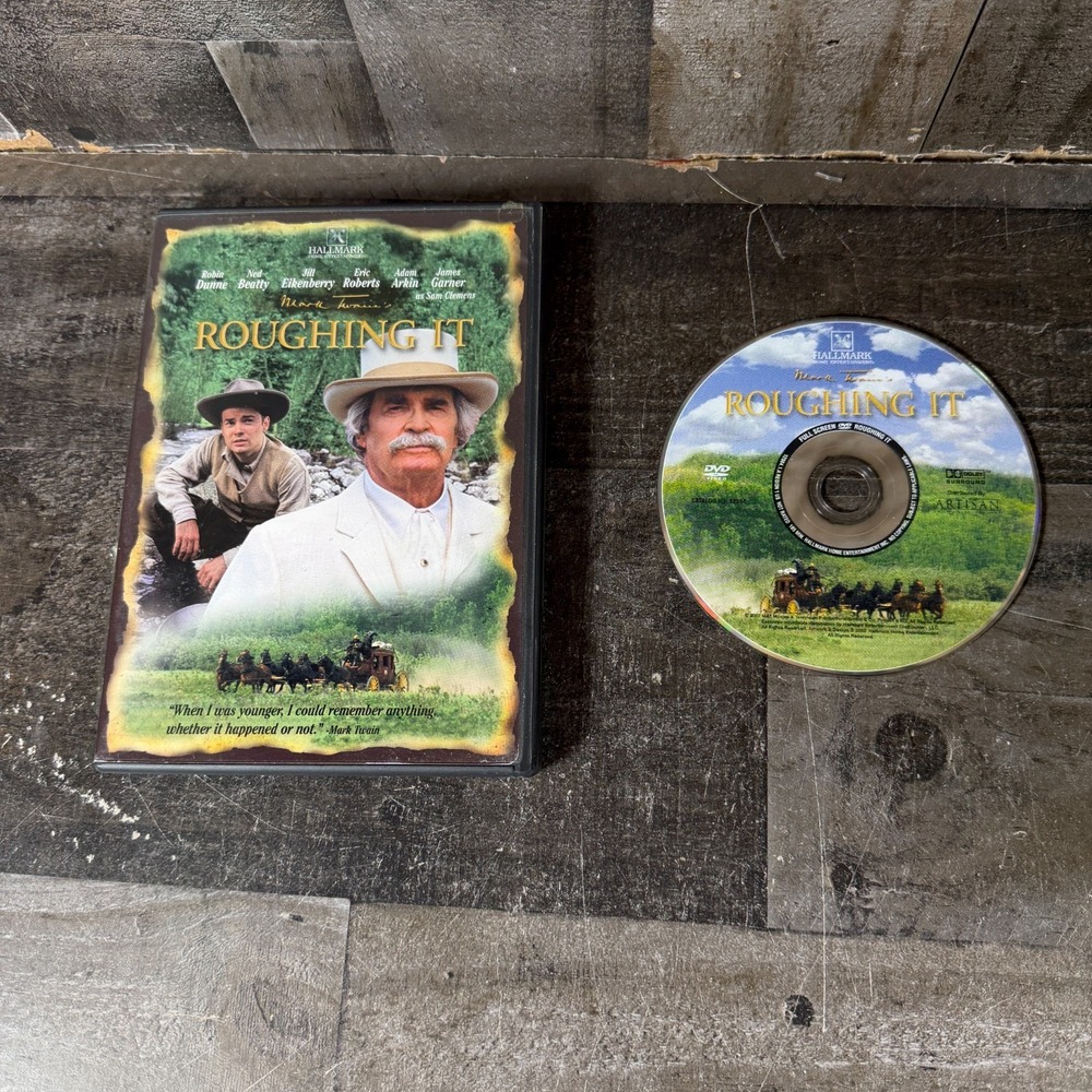 Roughing It DVD Hallmark James Garner Robin Dunne Jill Eikenberry